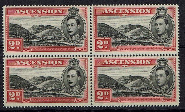 Image of Ascension SG 41c/41ca UMM British Commonwealth Stamp